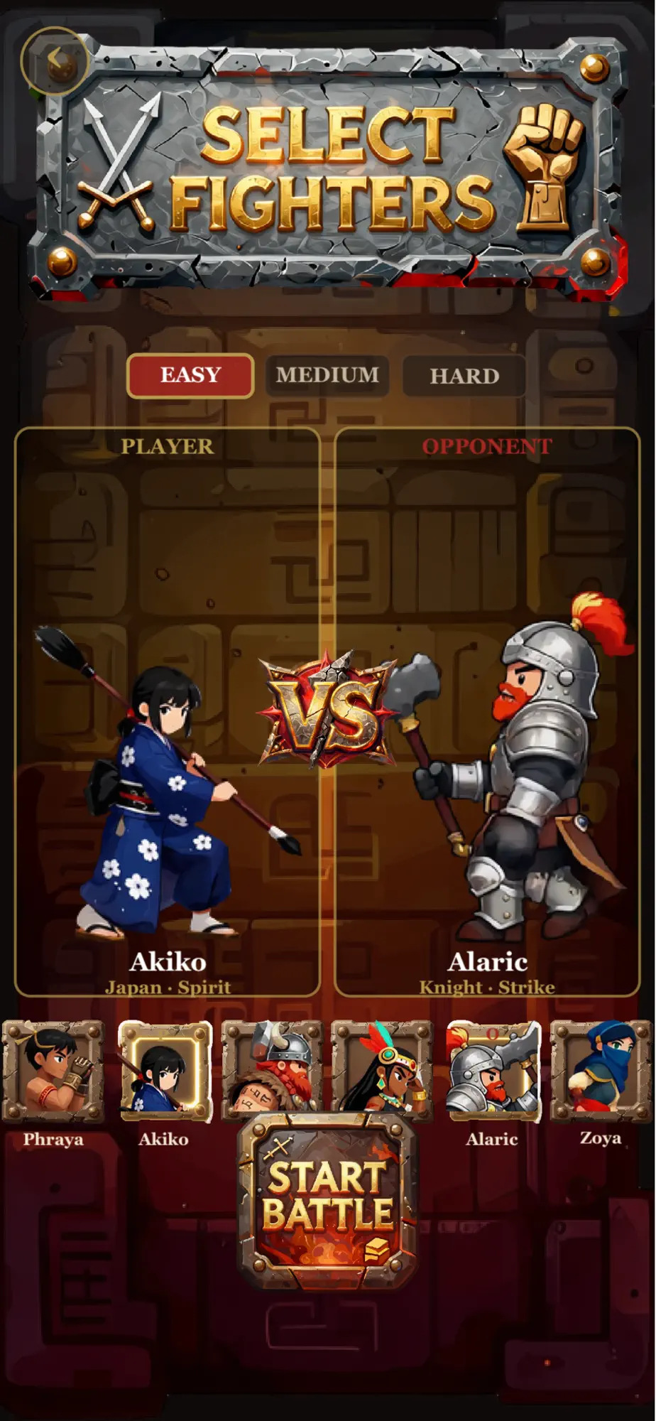 Stack Fighters gameplay screenshot showing block-stacking combat
