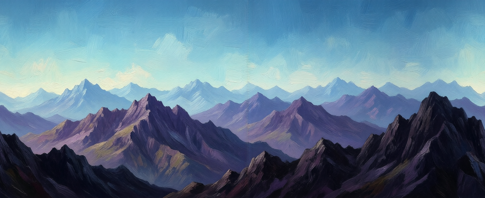 mountain range and sky
