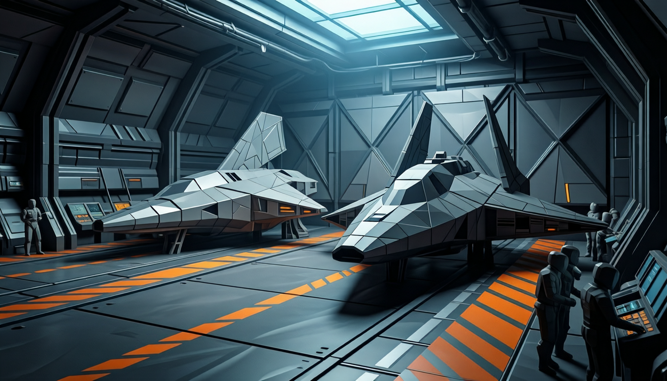 spaceship hangar bay