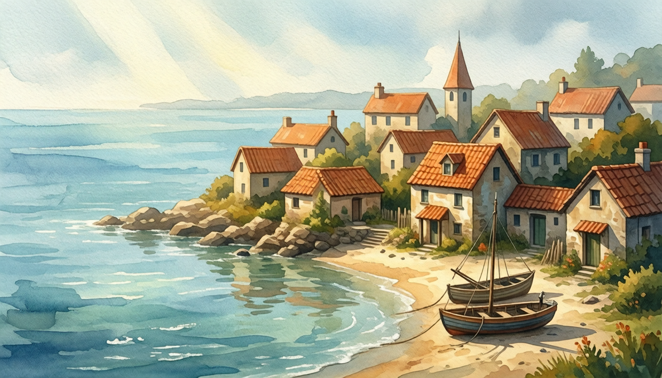 cozy seaside village