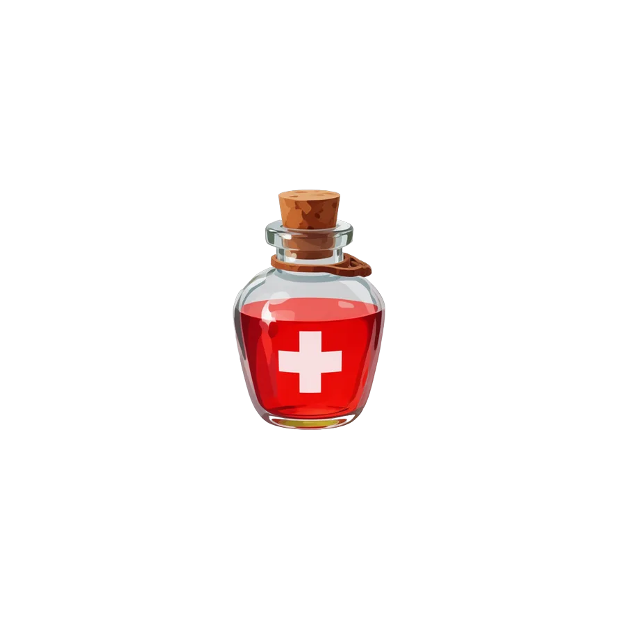 health potion bottle item icon
