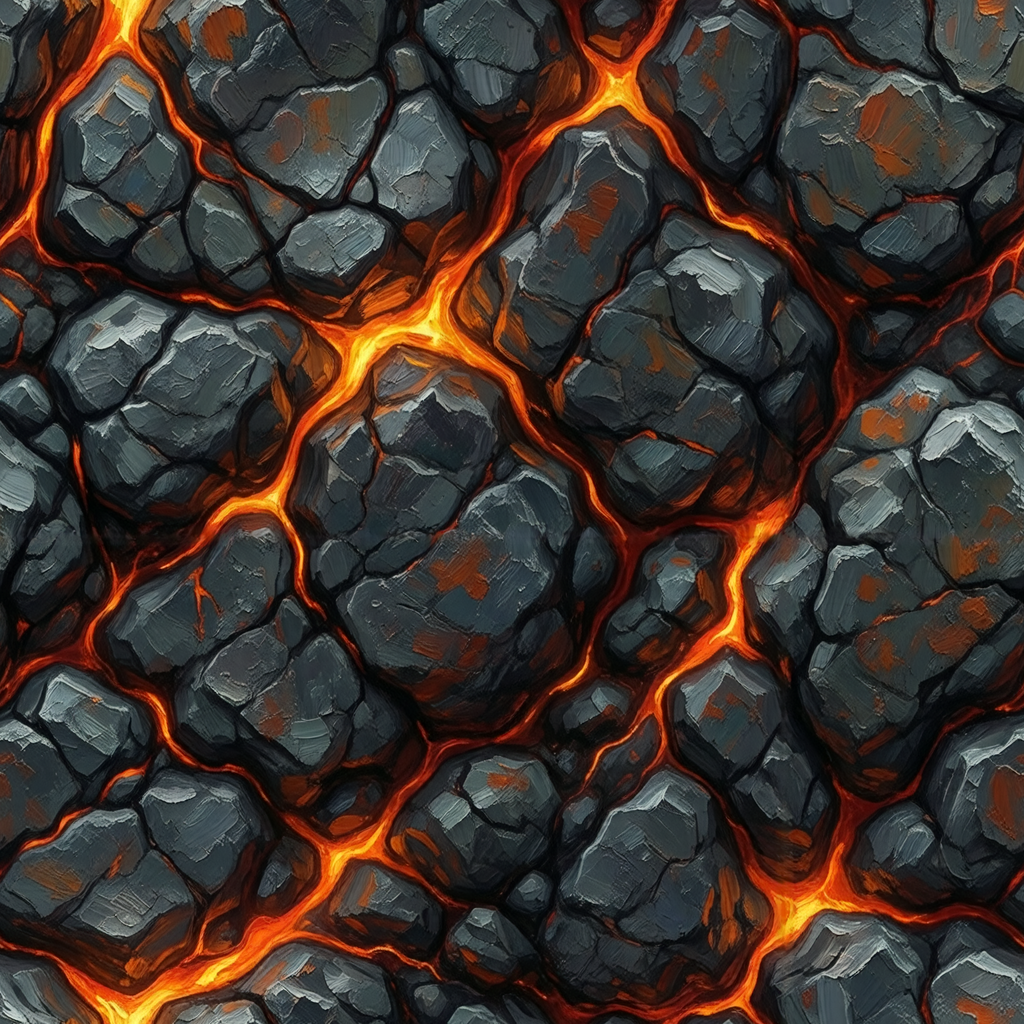 molten lava rock