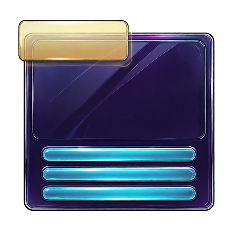 visual novel dialog with name plate